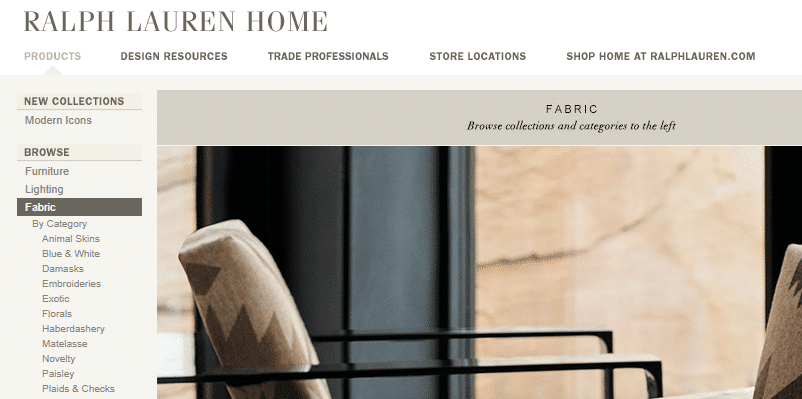 Homepage Dekostoffe von Ralph Lauren