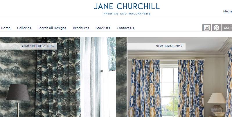 Homepage Dekostoffe von Jane Churchill