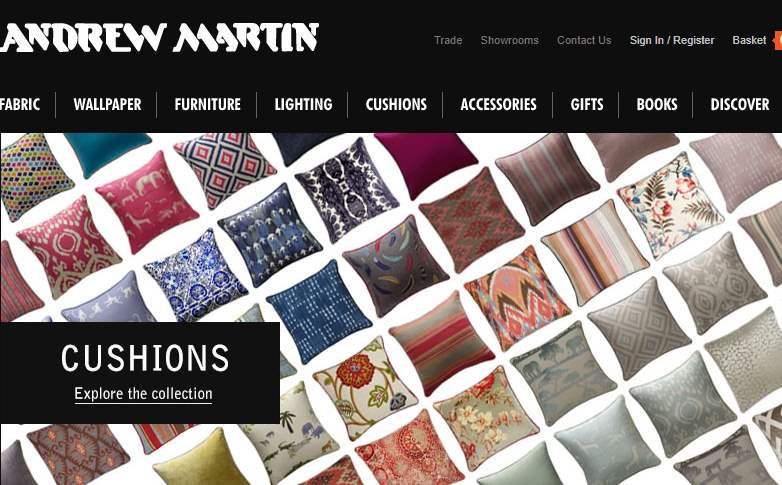 Homepage Dekostoffe von Andrew Martin