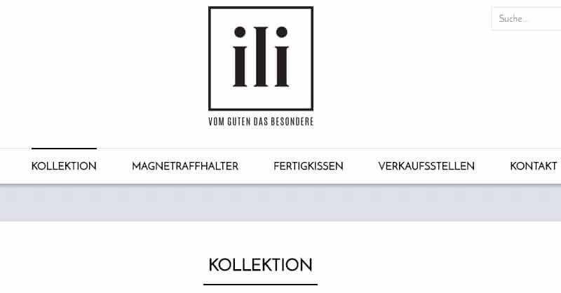Homepage Dekostoffe kaufen von ILI