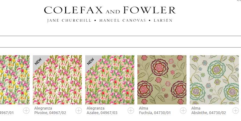 Homepage Dekostoffe kaufen von Manuel Canovas