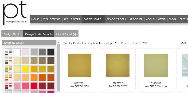 Homepage Dekostoffe kaufen von Prestigous Textiles