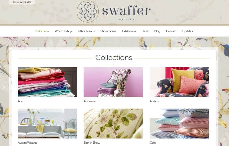 Homepage Dekostoffe kaufen von Swaffer