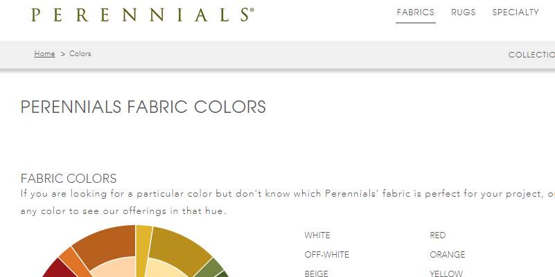 Homepage Dekostoffe kaufen von Perennials