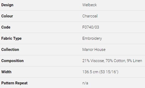 Bezugsstoff-Streifen-Welbeck Clarke Clarke Produkt Info