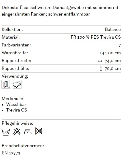 Bezugsstoff gemustert