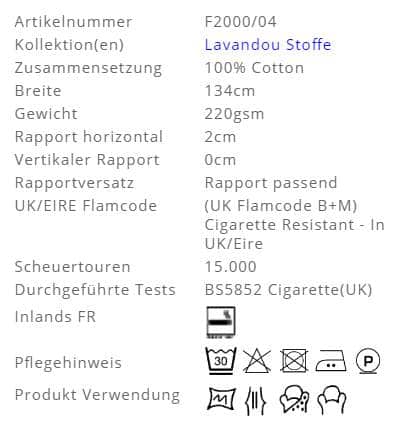 Vorhangstoff-Streifen-Paillon-Designers-Guild Pflege