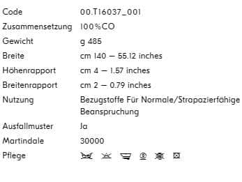 Bezugsstoff-gemustert-Serpentino-Dedar Produkt Info