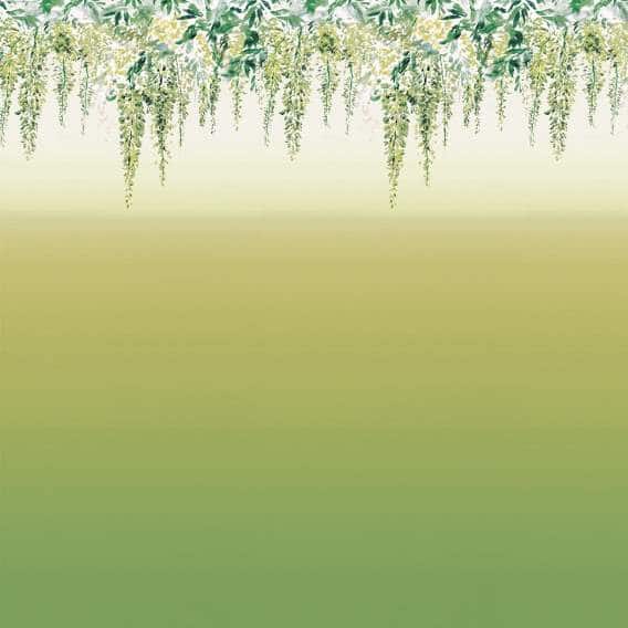 Vorhangstoff mit Blumenmuster