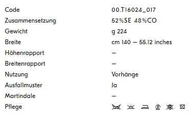 Vorhangstoff-Uni-Aventine-Dedar Info