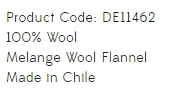 Vorhangstoff-Uni-Patagonia-Holland & Sherry Info