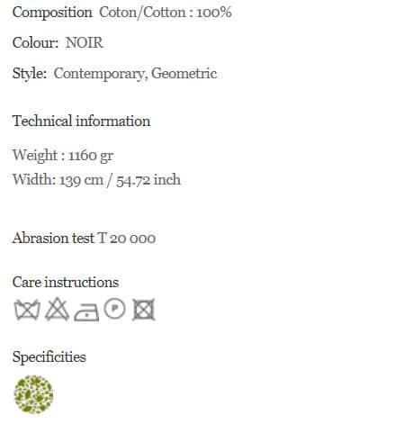 Bezugsstoff-Ökologisch Concorde Pierre Frey info