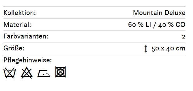 Hirschkissen Mountain deluxe 149 Info