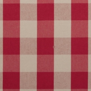 Bezugsstoff-kariert-Sherbourne Poppy F0571 Clarke-Clarke