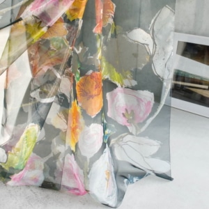 Gardinenstoffe Blumenmuster Creation Baumann-Aimee