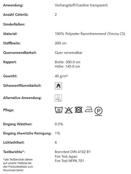 Gardinenstoffe Blumenmuster Creation Baumann-Favola Info