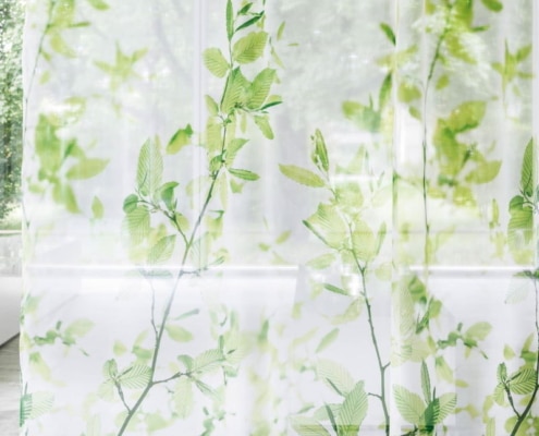 Gardinenstoffe Blumenmuster Creation Baumann Herba