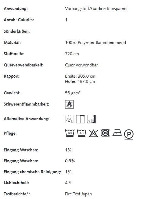 Gardinenstoffe Blumenmuster Creation Baumann VERDENA Info