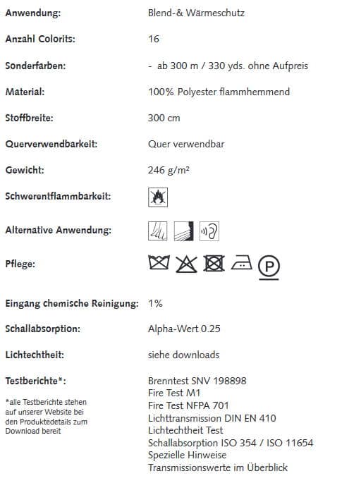 Gardinenstoffe Wärmeschutz Blendschutz SHELTER Creation Baumann 0101155 Info