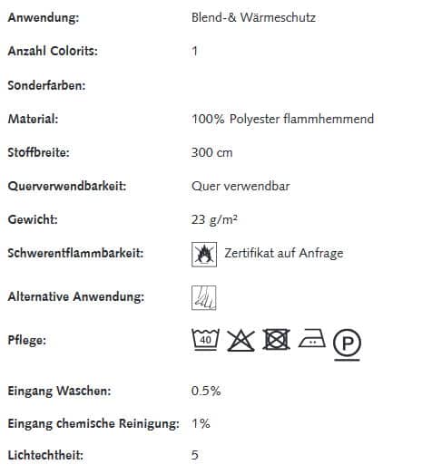 Gardinenstoffe Wärmeschutz Blendschutz STEEL LINE Creation Baumann 0100187 Info
