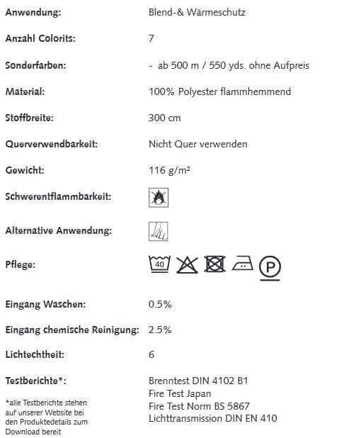 Gardinenstoffe Wärmeschutz Blendschutz STEEL NET Creation Baumann 0100206 Info
