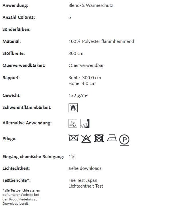 Gardinenstoffe Wärmeschutz Blendschutz ZOOM Creation Baumann 0101395 Info
