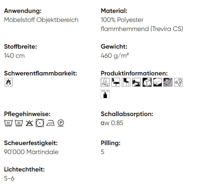Bezugsstoff Ökologisch Velos II 0100135-0020 Creation Baumann Info