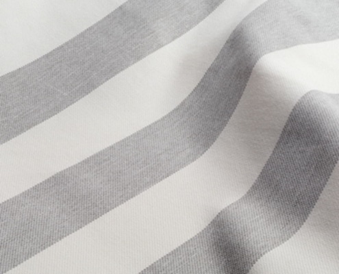 Bezugsstoff-Outdoor Nizza Stripe-Nya-Nordiska grau