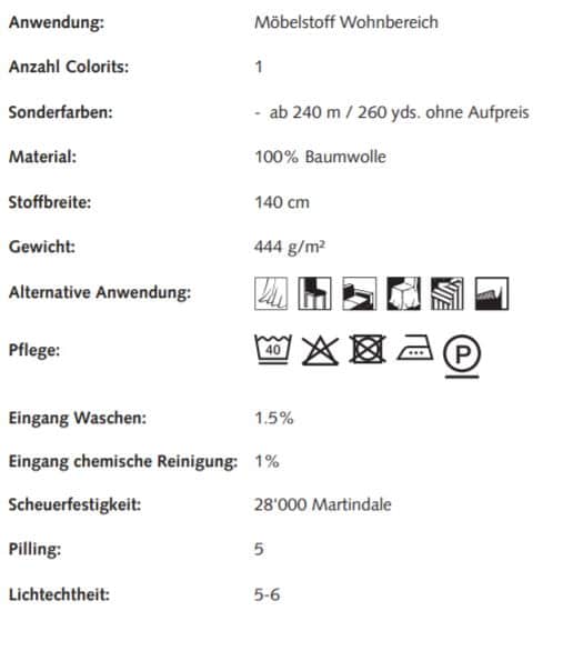 Bezugsstoff Ökologisch Panama 0003560-0102 Creation Baumann Info