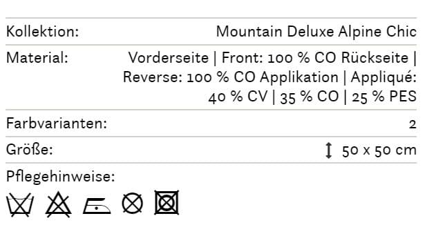 Alpines Kissen Almrausch 160 Info