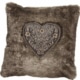 Romantische Herzkissen Sweet Heart 149 braun