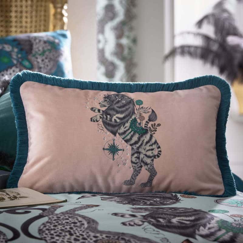 Clarke Clarke Caspian Boudoir Cushion Rosa M2174-02