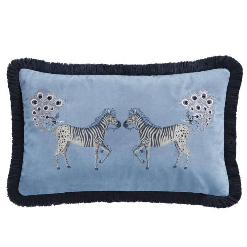 Clarke Clarke Lost World Boudoir Cushion hellblau M2175-02