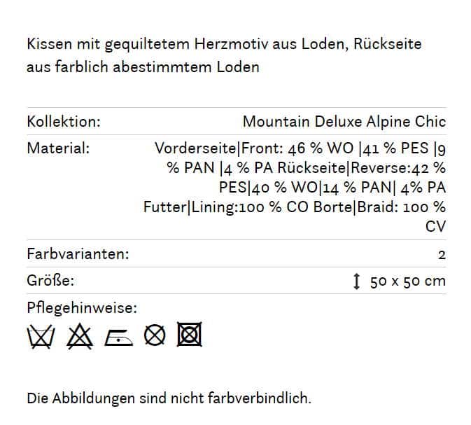 Herzkissen Liebling 130 grau Info