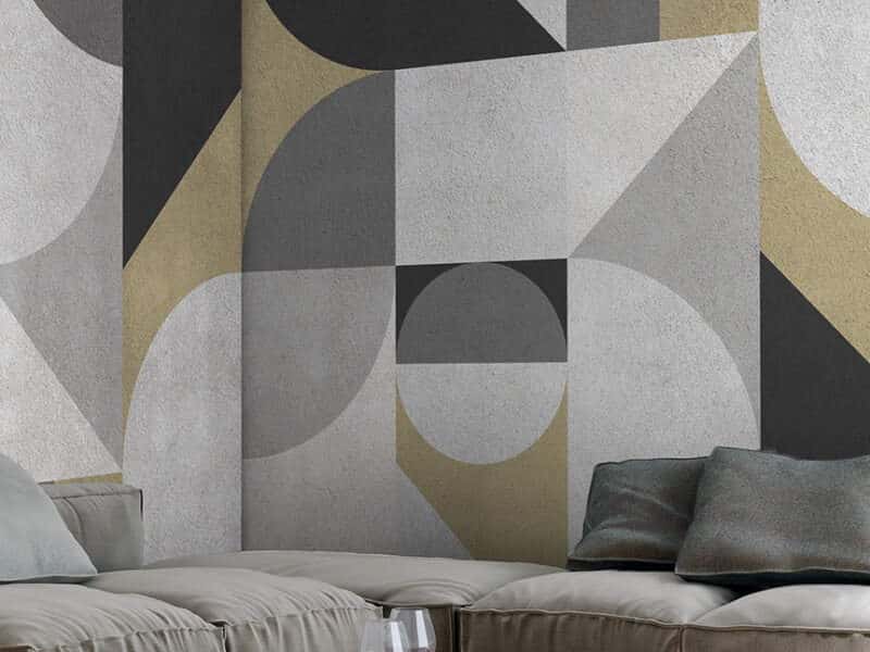 Marmortapete mit echtem Marmor - Design Geometric
