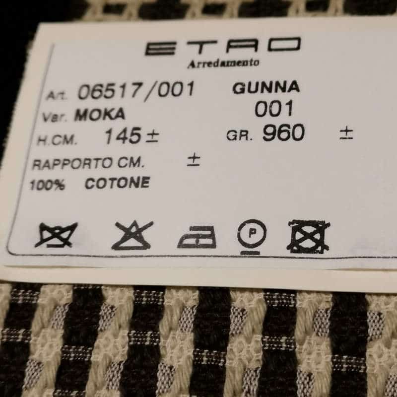 Bezugsstoffe gemustert Gunna 6545-1 Moka Etro-Stoffe Info