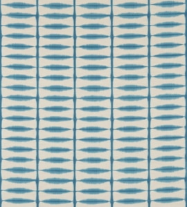 Gardinen Blumen Scion Shibori Farbe Teal