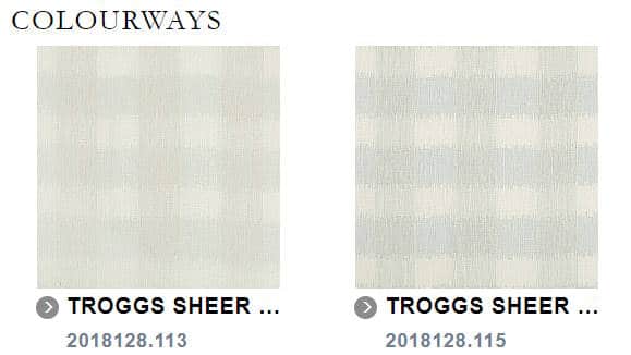 Vorhangstoff kariert Troggs Sheer Lee Jofa 2018128.115 Colors