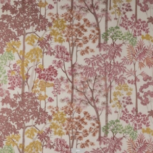 Vorhangstoff Blumenmuster Jane Churchill Kingswood Embroidery Red J0128-01