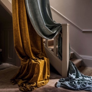 Vorhangstoff Uni Velvet Old Gold Sanderson DVLV235274