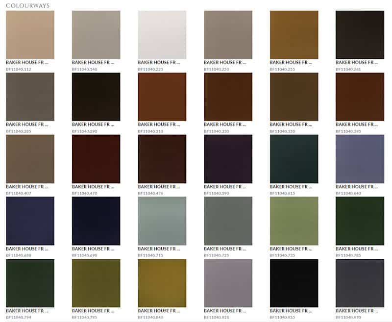 Bezugstoffe Uni GPJ Baker Baker House FR Velvet Denim BF11040.640 Colors