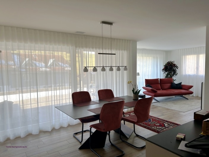 Halbtransparente Gardinen Esszimmer (3) Halbtransparente Gardinen Esszimmer (3)