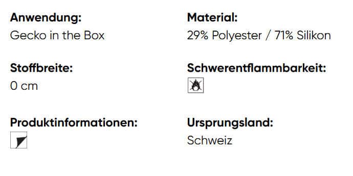 Hafttextil Gecko-in-der-Box X-Mas Deco Creation Baumann Info Hafttextil Gecko-in-der-Box X-Mas Deco Creation Baumann Info